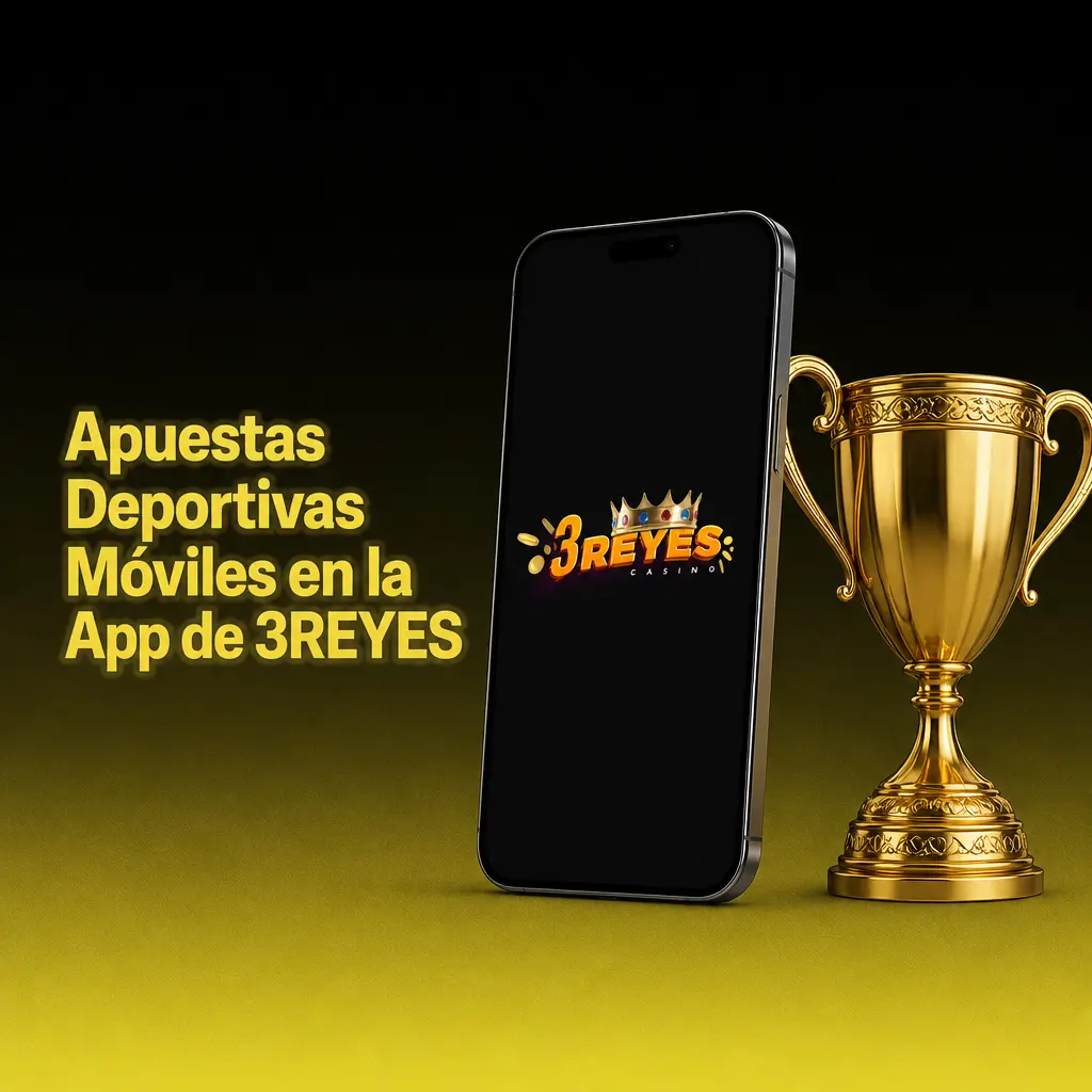 Apuestas deportivas en vivo en la app móvil de 3REYES