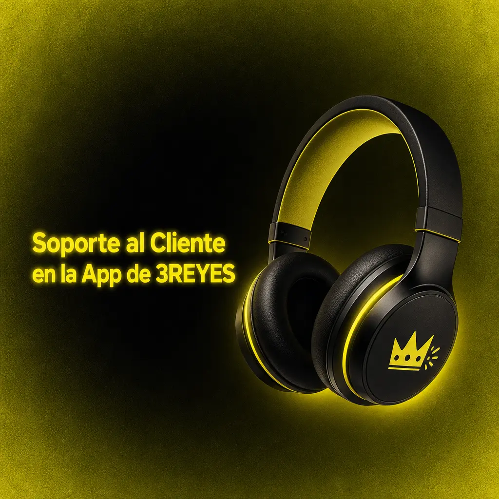 Soporte al cliente disponible en la app de 3REYES